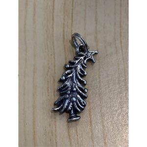 .925 Christmas Tree Sterling Silver Jewelry Charm